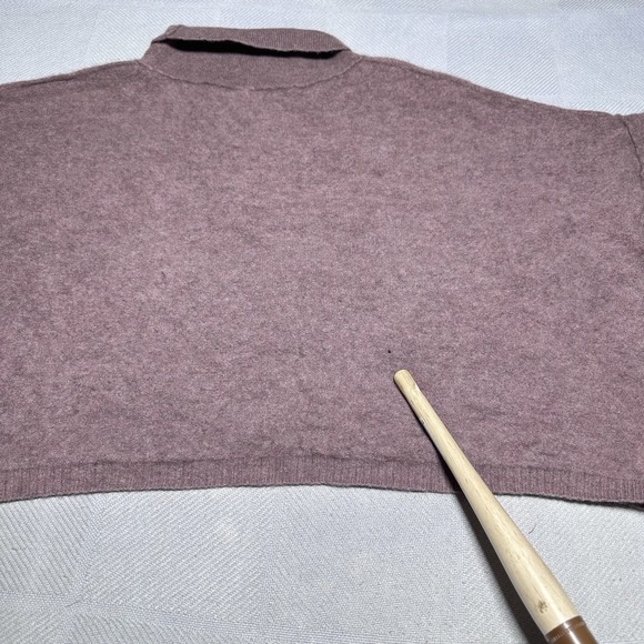 Free People So Low So High Sweater Womens XL Cashmere Cropped Oversized Pink - Picture 8 of 14